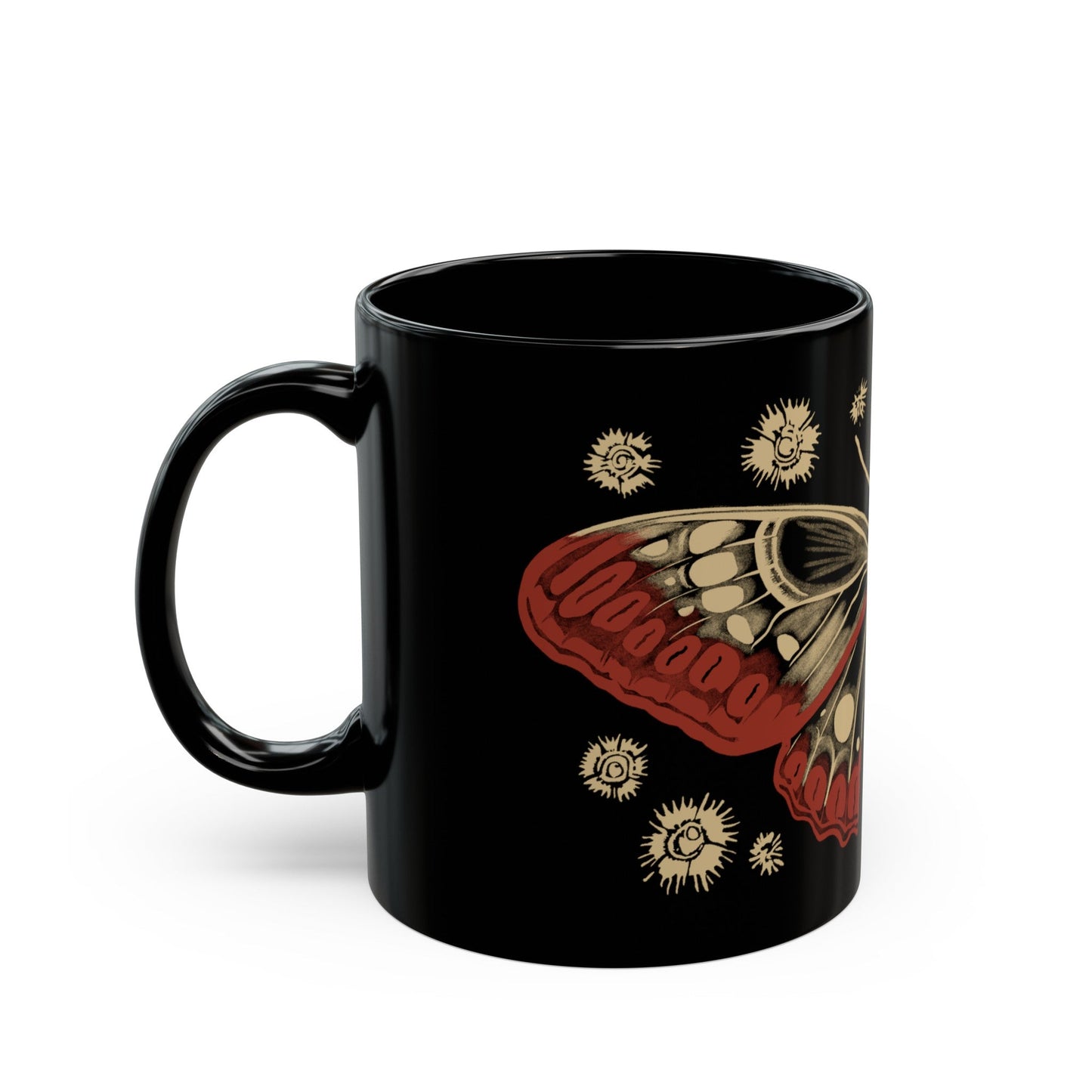 11oz Dandelion Moth Coffee Mug - Glow Bat