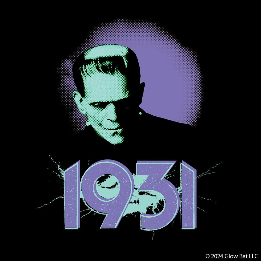 Frankenstein "1931" Retro Horror Unisex T-Shirt - Glow Bat