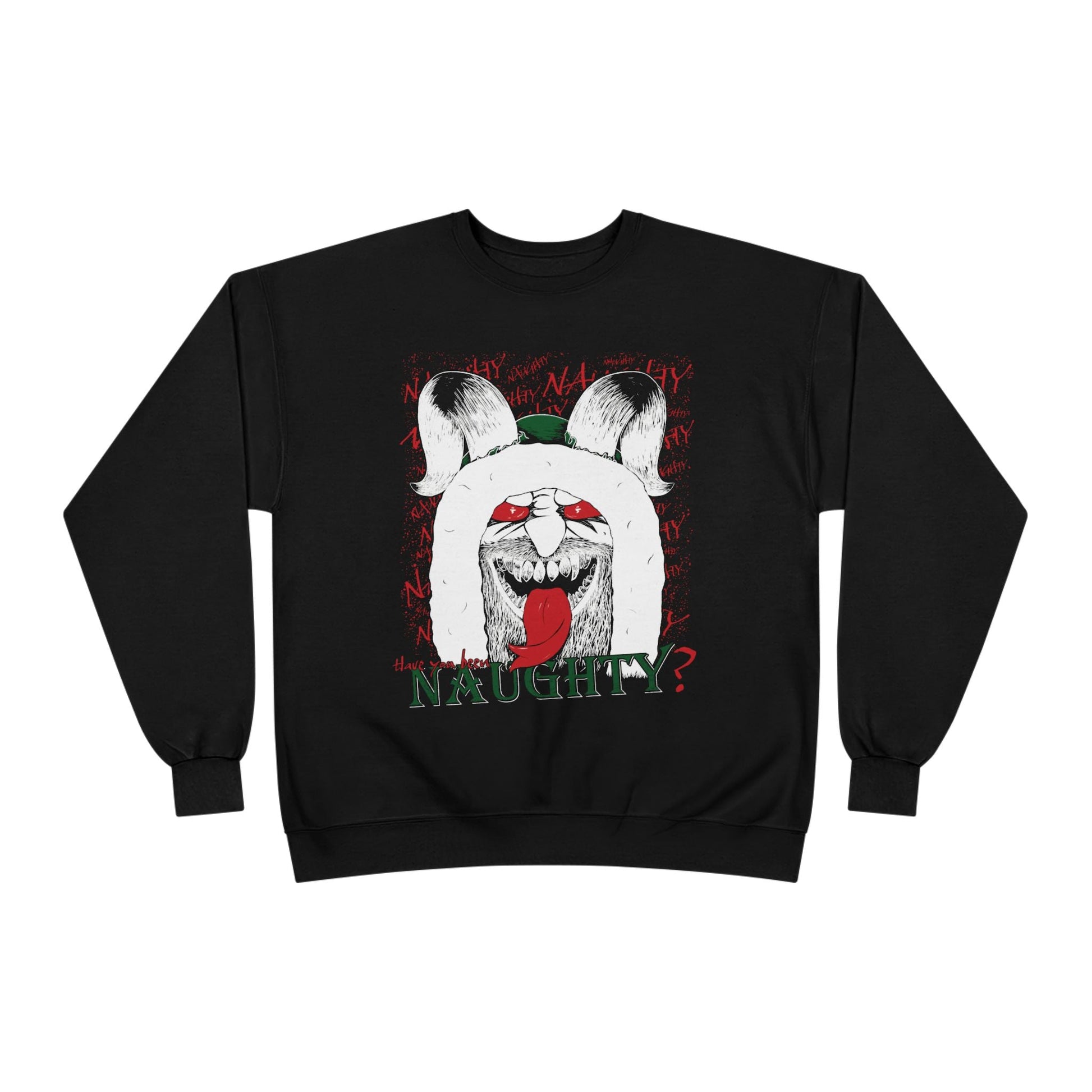 Krampus "Have You Been Naughty?" Crewneck Sweatshirt - Glow Bat