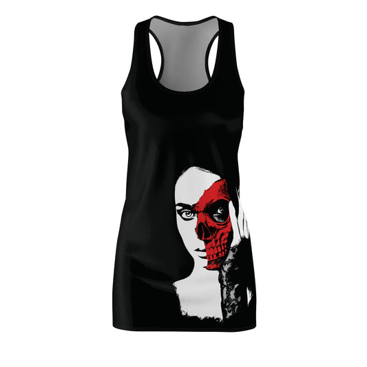 Lady in the Red Mask Women's Racerback Dress - Glow Bat