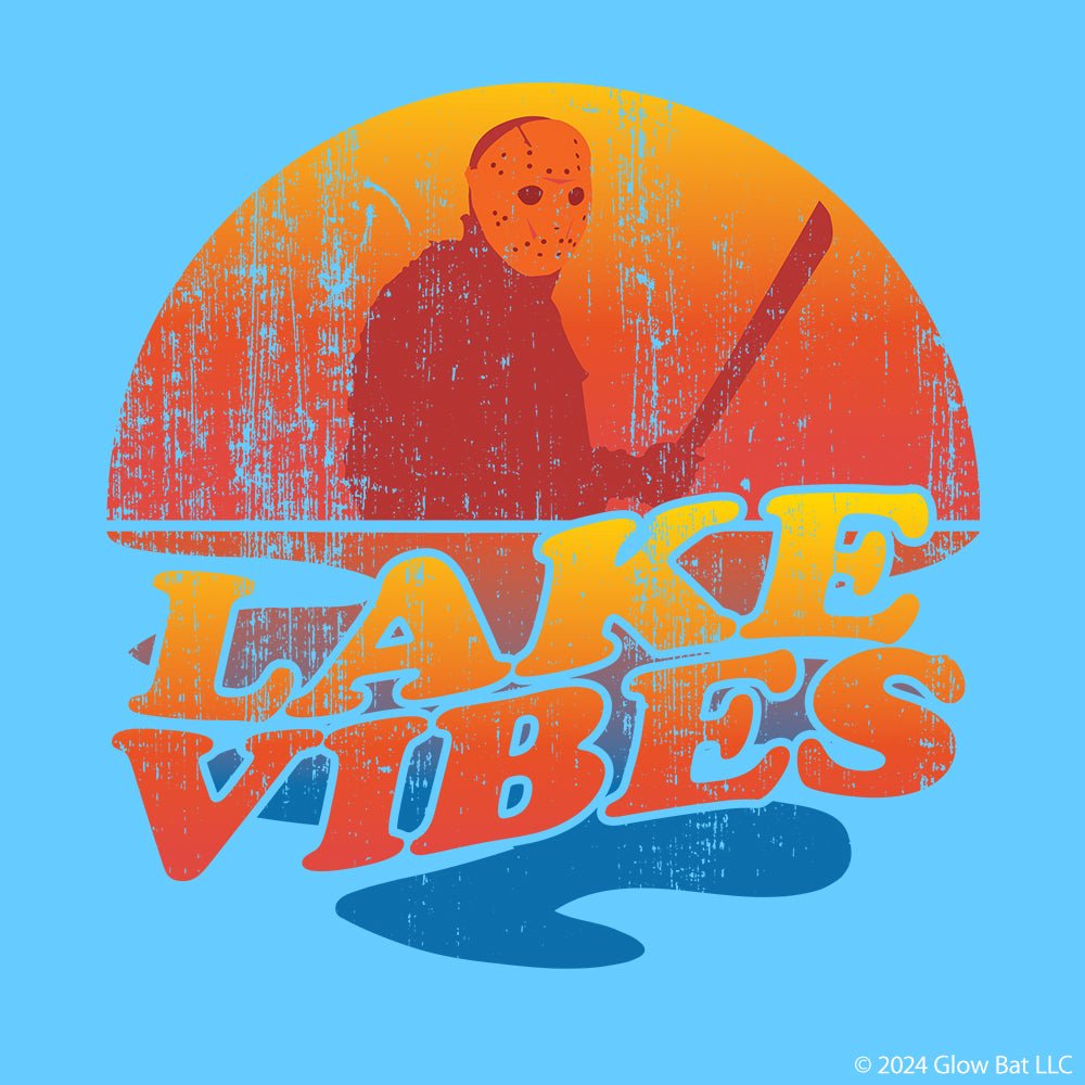 Lake Vibes Retro Horror T-shirt - Glow Bat