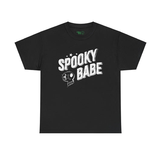 Spooky Babe Skull Unisex T-shirt - Glow Bat