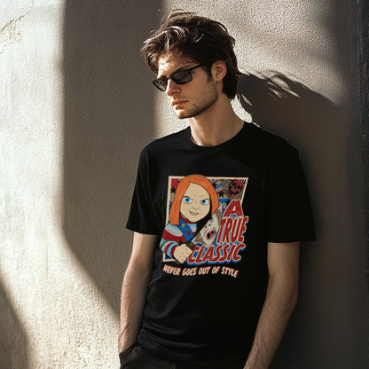 The Classic Good Guy Killer Doll Unisex Cotton T-Shirt - Glow Bat