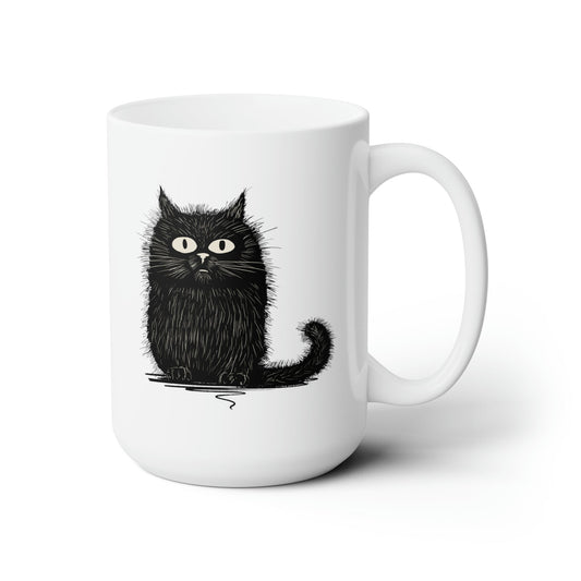 15oz Lots of Cats Mid-Life Crisis Mug - Glow Bat