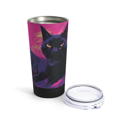 20oz Three Black Cats Stainless Steel Tumbler