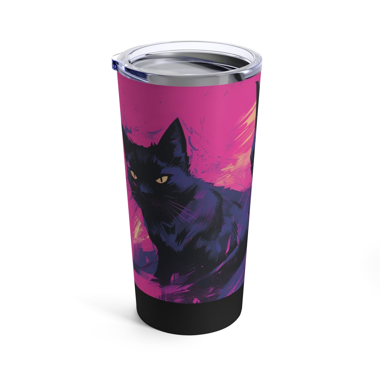 20oz Three Black Cats Stainless Steel Tumbler