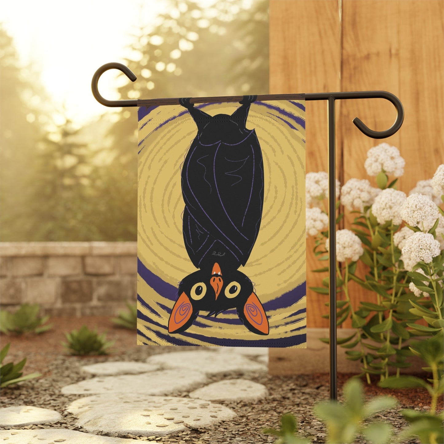 Hanging Bat Garden Banner - Glow Bat