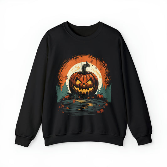 Jack o' Lantern Sweatshirt - Glow Bat