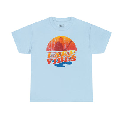 Lake Vibes Retro Horror T-shirt - Glow Bat