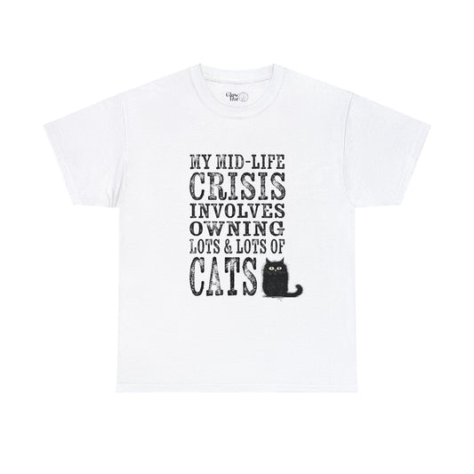 Lots of Cats Mid-Life Crisis T-Shirt - Glow Bat